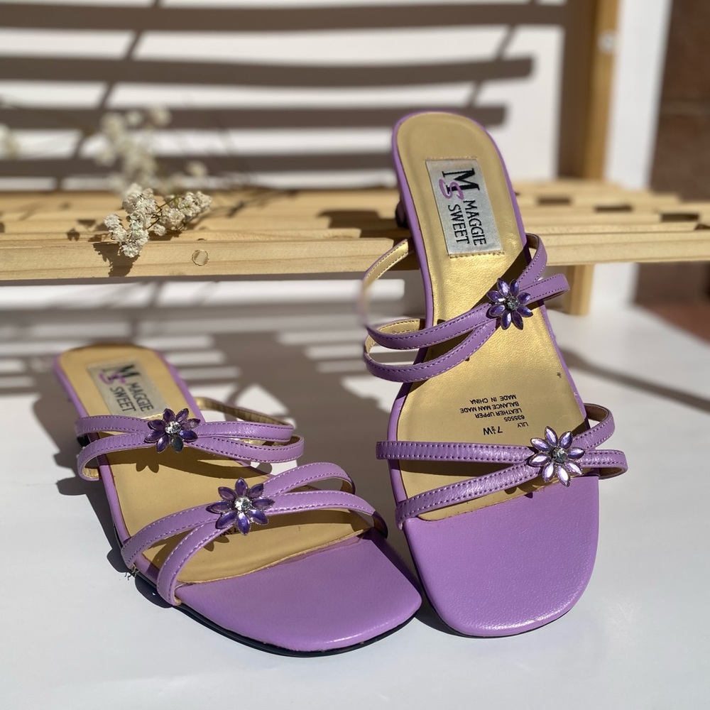 Y2K Purple Kitten Heels